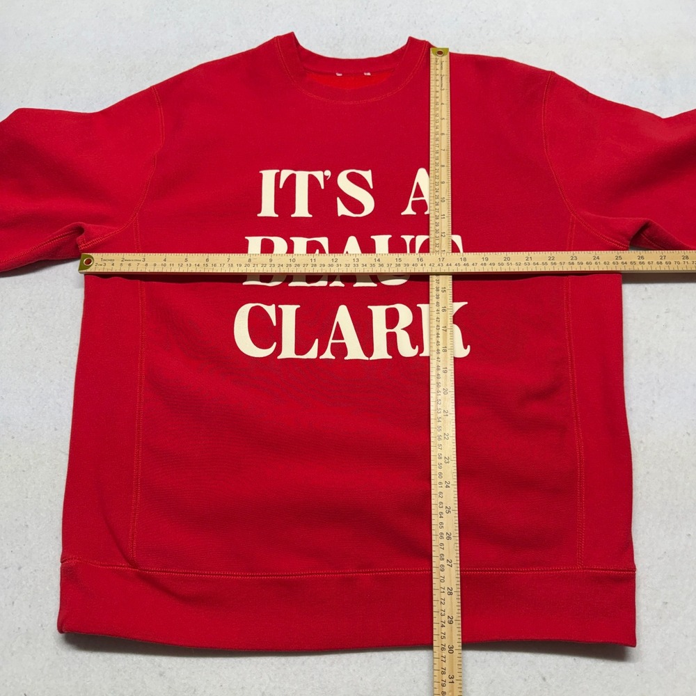 Its A Beaut Clark Christmas Sweatshirt Red Independent Trading Co Size Large - Picture 7 of 9